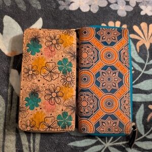 Floral and Geometric Patterned Wallet
